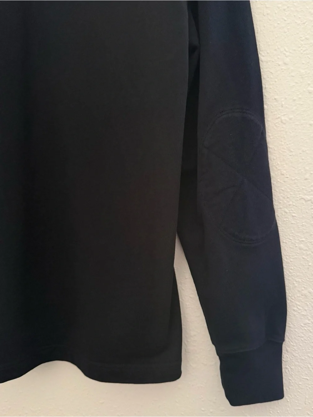 J.Crew Men’s Rugby Shirt Black White Regatta Flags Long Sleeve Size S